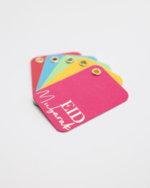 Eid Tags With Foil