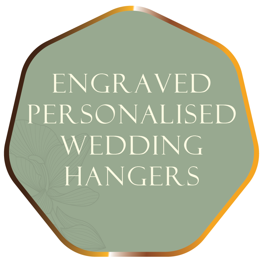 Engraved Personalised Wedding Hangers
