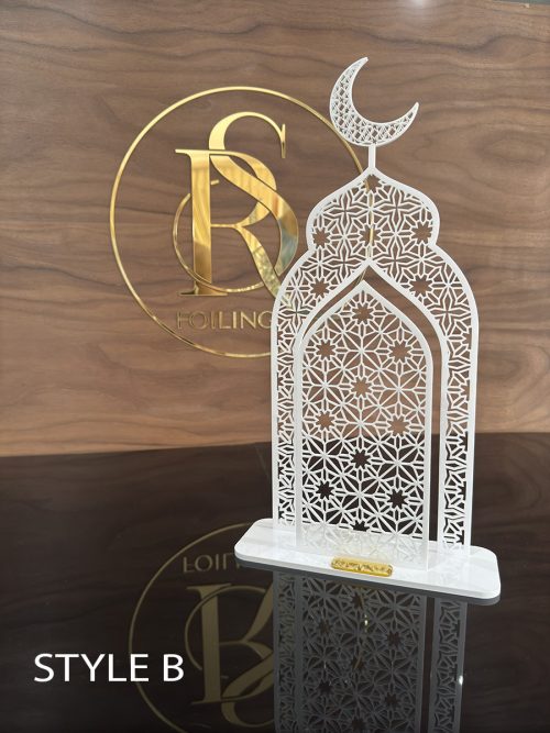 Arch-Shaped Acrylic with Intricate Laser Cutwork - Image 3